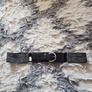 Gray metallic belt s/m